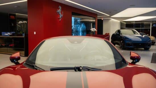 A Ferrari dealership on Park Ave. in New York. Photographer: Yuki Iwamura/Bloomberg