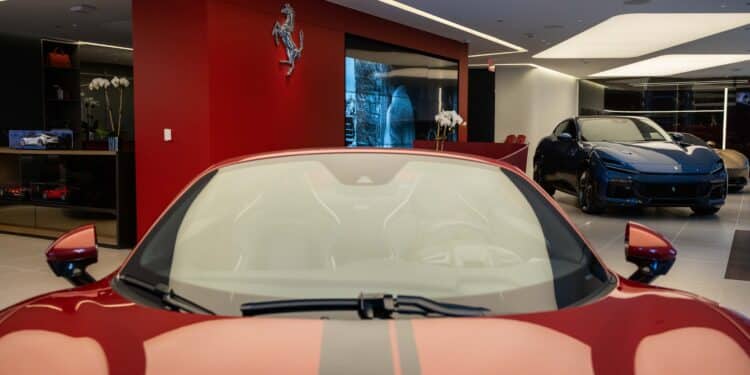 A Ferrari dealership on Park Ave. in New York. Photographer: Yuki Iwamura/Bloomberg