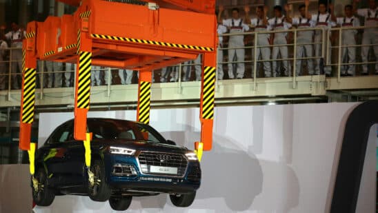 The Audi Q5 SUV at the companys production plant in Mexico.