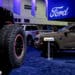 Ford vehicles at the 2025 Detroit Auto Show in Michigan. Photographer: Emily Elconin/Bloomberg