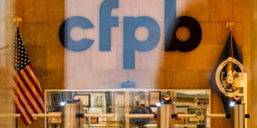 The US Consumer Financial Protection Bureau (CFPB) headquarters in Washington, DC, US, on Sunday, Feb. 2, 2025. The federal bureau has been a political lightning rod since its creation following the 2008 global financial crisis, on the grounds that it lacks accountability and may be duplicative in its mission.