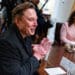 Elon Musk during a cabinet meeting at the White House on April 10.  Photographer: Shawn Thew/EPA/Bloomberg