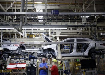 The Toyota manufacturing plant in Georgetown, Kentucky.