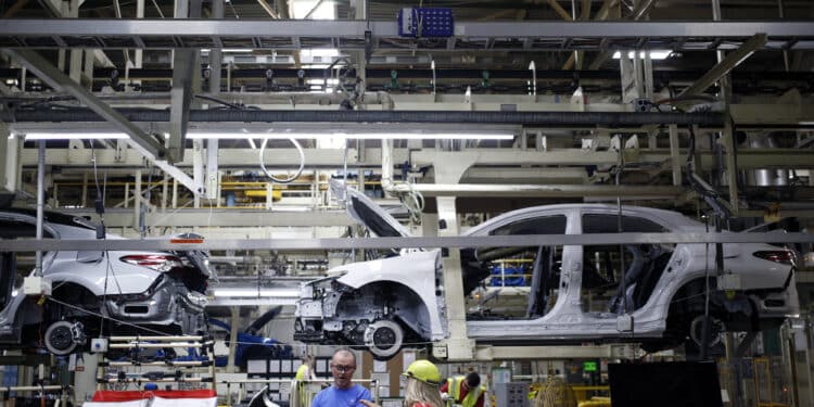 The Toyota manufacturing plant in Georgetown, Kentucky.