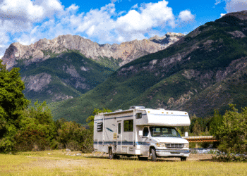 RV in mountain