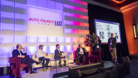 From left: Royal Media Founder and CEO JJ Hornblass, Autotech Ventures Partner Burak Cendek, Plug Founder and CEO Jimmy Douglas and Driveitaway CEO and Founder John Possumato. (Courtesy/Auto Finance News)