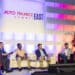 Bruce Newmark hosting a panel with Robert DeJarnette, VP of Risk Management at Consumer Portfolio Services, Charlie King the Chief Technology Officer at Arivo Acceptance, Eduardo Perez the Chief Customer Officer at Tricolor, and Scot Seagrave the Chief Executive Officer at FinBe USA during Auto Finance East Summit 2025 in Nashville, Tenn.