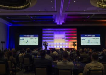 AFS East 2025 JJ on stage far away view