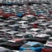 General Motors Co. Chevrolet and Buick vehicles bound for export at the Port of Incheon in South Korea. Photographer: SeongJoon Cho/Bloomberg