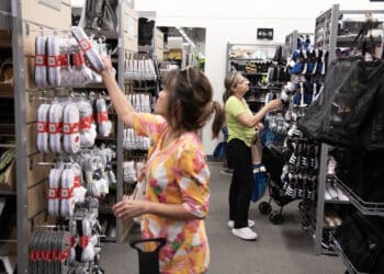 AURORA, COLORADO - AUGUST 17: A general view of the atmosphere as Nordstrom Rack opens a new store on August 17, 2023 in Aurora, Colorado. (Photo by Tom Cooper/Getty Images for Nordstrom Rack)