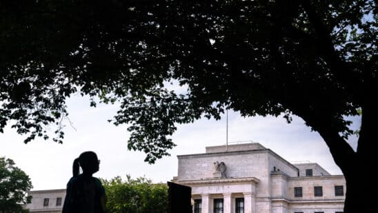 The Marriner S. Eccles Federal Reserve building in Washington. Photographer: Nathan Howard/Bloomberg