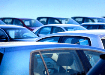 used vehicles on lot blue tinge
