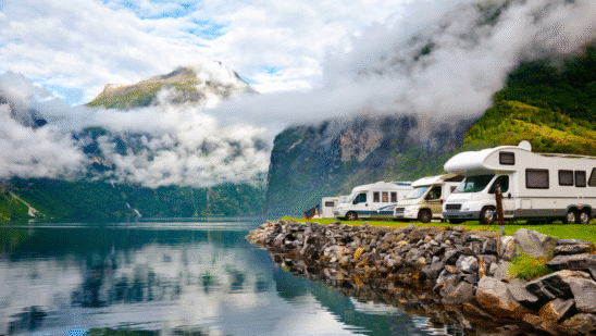 rvs at campsite