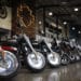 Motorcycles on the showroom floor at a Harley-Davidson dealership in Louisville, Kentucky, US. Photographer: Luke Sharrett/Bloomberg