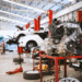 cars being serviced at dealership