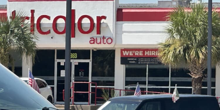 A Tricolor Auto dealership. Photographer: Julie Fine/Bloomberg