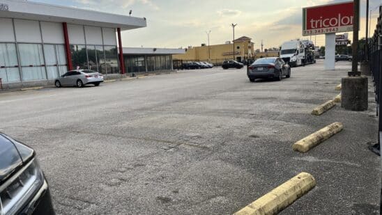 A Beechnut Tricolor location empty in September 2025