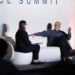 Auto Finance News' Amanda Harris and Destination Cycle's Bob Kee at Powersports Finance Summit 2025.