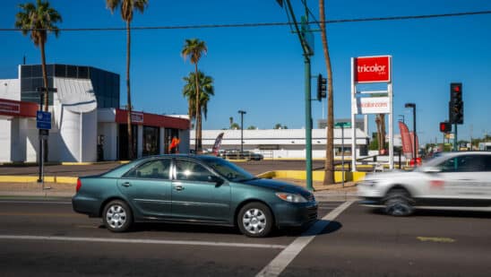 A closed Tricolor dealership in Phoenix, Arizona. Photographer: Ash Ponders/Bloomberg