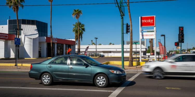 A closed Tricolor dealership in Phoenix, Arizona. Photographer: Ash Ponders/Bloomberg