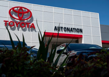 Vehicles for sale at an AutoNation Toyota dealership in Hayward, California, US, on Monday, June 24, 2024. The hack that's disrupted business at thousands of car dealerships in North America is now in the process of getting resolved, the targeted software provider CDK Global said.