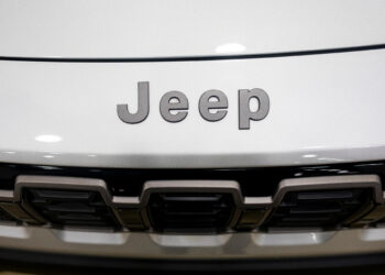 A 2026 Jeep Cherokee Turbo Hybrid SUV during the 2026 Detroit Auto Show in Detroit, Michigan, US, on Wednesday, Jan. 14, 2026. The event opens to the public on January 17th and runs through the 25th.