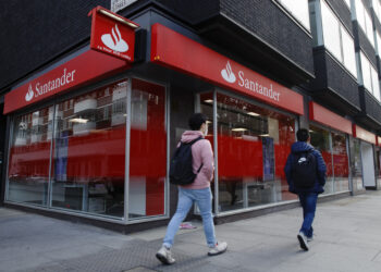 A Banco Santander branch in London.