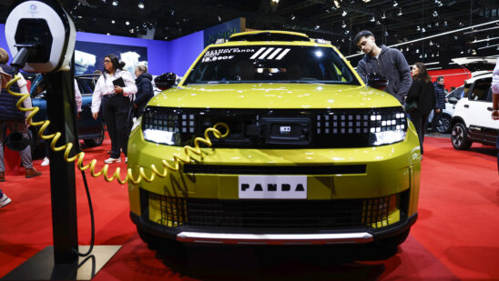 A Fiat Grande Panda electric vehicle.