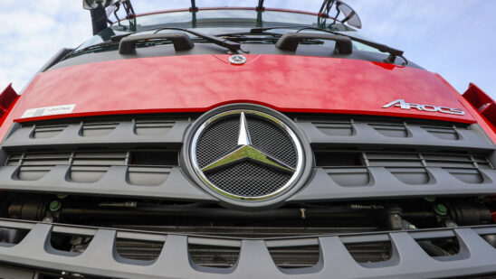 The Daimler truck factory in Woerth, Germany.