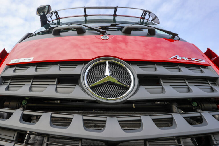 The Daimler truck factory in Woerth, Germany.