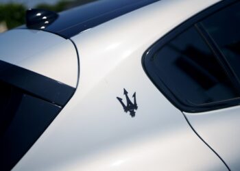A new Maserati vehicle at a Maserati dealership in Los Angeles, California, US, on Wednesday, April 30, 2025. Photographer: Eric Thayer/Bloomberg