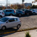 Used vehicles at a dealership in Falls Church, Virginia, US, on Tuesday, Nov. 11, 2025. With ongoing inflation pressures and the return of student loan bills, millions of car owners are struggling to afford their monthly payments.