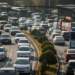 cars on busy road