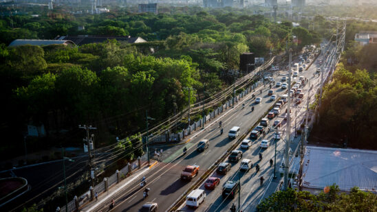 Traffic in Taguig City, Metro Manila, Philippines, on Wednesday, April 24, 2024. All of the major players in the Philippines' vast outsourcing industry, which is forecast to cross $38 billion in revenue this year, are rushing to rollout AI tools to stay competitive and defend their business models.