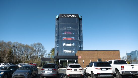 A Carvana vending machine in Uniondale, New York, US, on Tuesday, April 16, 2024. Carvana Co. is scheduled to release earnings figures on May 1. Photographer: Angus Mordant/Bloomberg