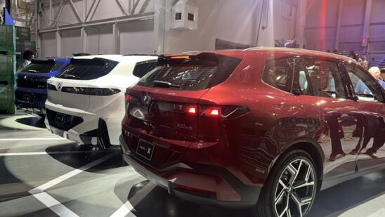 BMW X5 models lined up at BMW Plant Spartanburg
