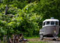 A closed cabin aluminum boat outside a manufacturing facility in Chemainus, British Columbia, Canada, on Friday, May 9, 2025. Statistics Canada (STCA) is scheduled to release manufacturing sales figures on May 15.