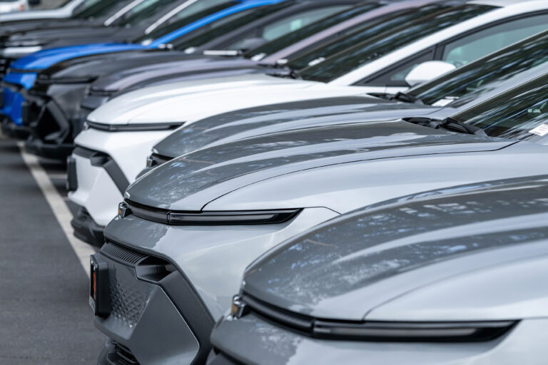General Motors Co. Equinox electric vehicles (EV) at a dealership in Colma, California, US, on Friday, Jan. 23, 2026. General Motors is scheduled to release earnings figures on January 27. Photographer: David Paul Morris/Bloomberg