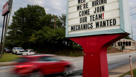 US job openings edged down in June, layoffs remained limited