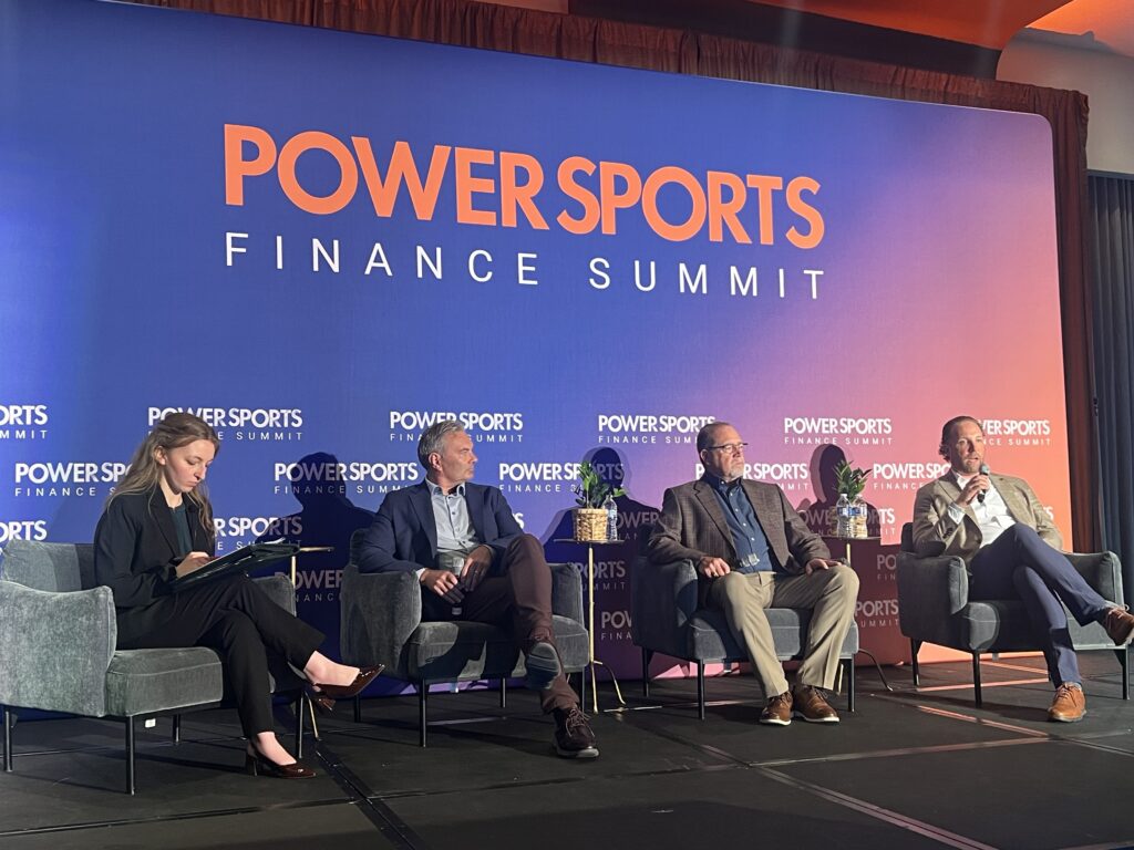 C.J. Moore, Associate Editor – Capital Markets, Auto Finance News, Mike Bagull, Vice President of Partnerships & Sales – RV & Marine, Octane, Jud Chamblee, Director of Indirect Sales, TDECU and Jon Krumdick, Chief Executive Officer, Ironhorse Funding at Powersports Finance Summit 2026