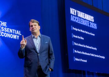 Ford Chief Executive Jim Farley at Ford Pro Accelerate conference (Courtesy/Ford)