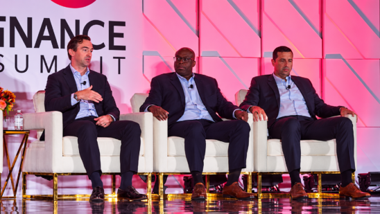 Erik Laney, Chief Financial Officer, Santander Consumer USA, Jason Person, President, SAFCO, Michael Shaw, SVP – National Dealer Sales Executive, Bank of America (Courtesy/Auto Finance News)