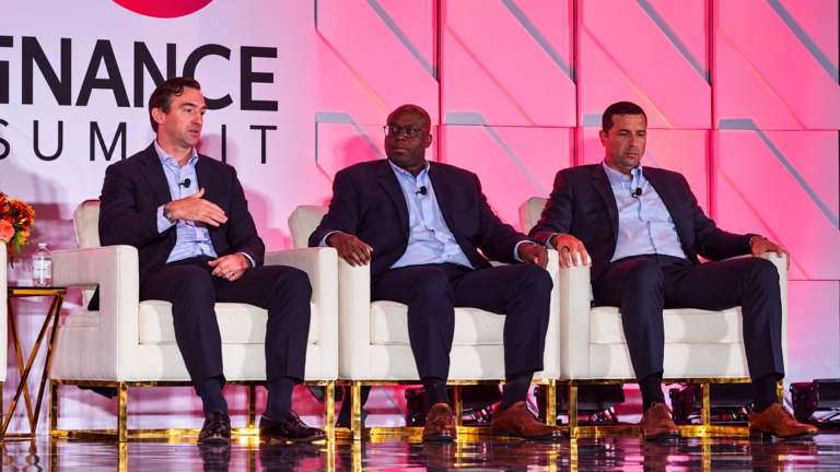 Erik Laney, Chief Financial Officer, Santander Consumer USA, Jason Person, President, SAFCO, Michael Shaw, SVP – National Dealer Sales Executive, Bank of America (Courtesy/Auto Finance News)